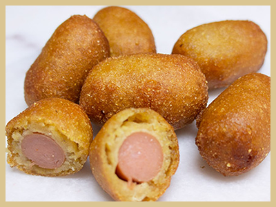 Mini corn dogs