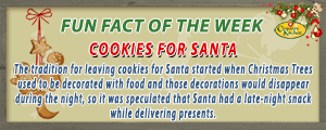 Cookies for Santa started when Christmas trees used to be decorated with food