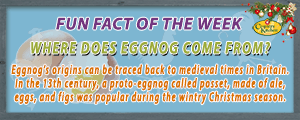 In medieval Britain, a proto-eggnog was made of ale, eggs, and figs