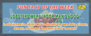 Lobsters were considered food for prisoners, servants and the poor