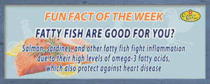 Salmon, sardine and other fatty fish fight inflamation due to omega-3 fatty acids