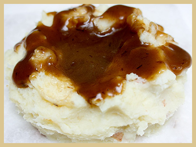 a side of mashed potatoes