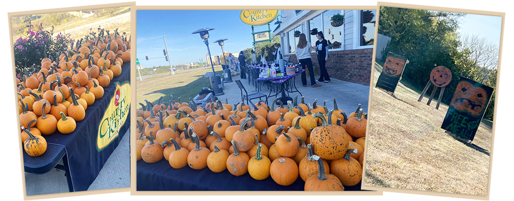 Pumpking painting at Country Kitchen set 2
